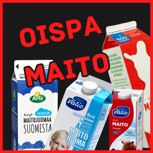 Oispa maitoo - peli-ikoni